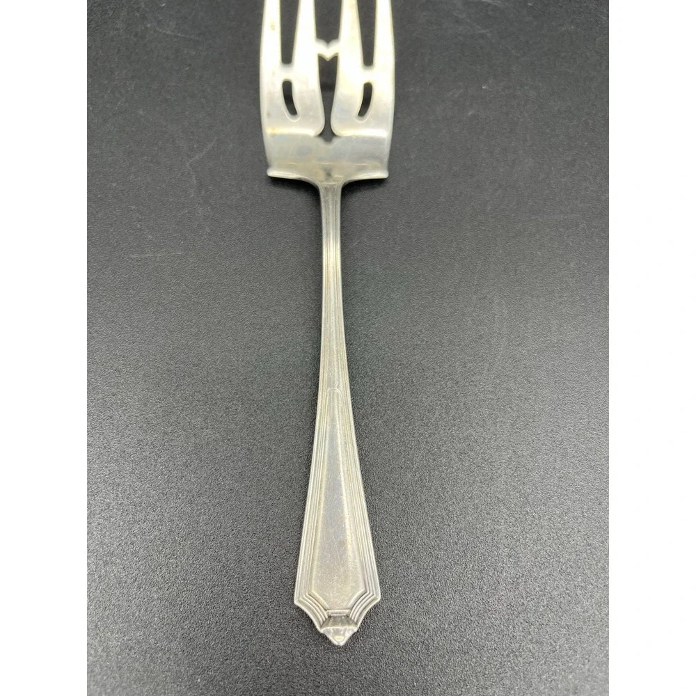 Sterling Silver Gorham Plymouth Large Ramkin Fork Pierced